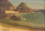 Lionel Walden Rocky Shore, oil painting by Lionel Walden, painting